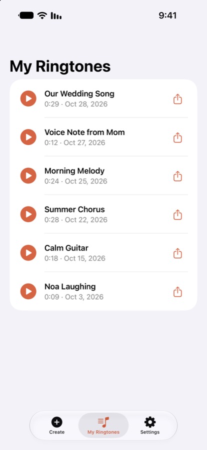My ringtones